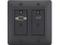 Aurora Multimedia DXW-2-B HDMI/VGA HDBaseT Wall Plate Extender (Transmitter) Black