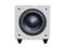 Current Audio FLSUB-8W 8 inch Floor Subwoofer/White/25Hz-200kHz