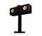 Induction Dynamics ST1-BG Black Gloss Stand for Bookshelf and Center Speakers