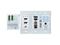 Key Digital KD-X4x1WUTx 4x1 4K/18G 2xHDMI/DP/USB-C HDBT Wall Plate Switcher/Transmitter with CEC/ARC/Audio/IR/RS-232/PoH
